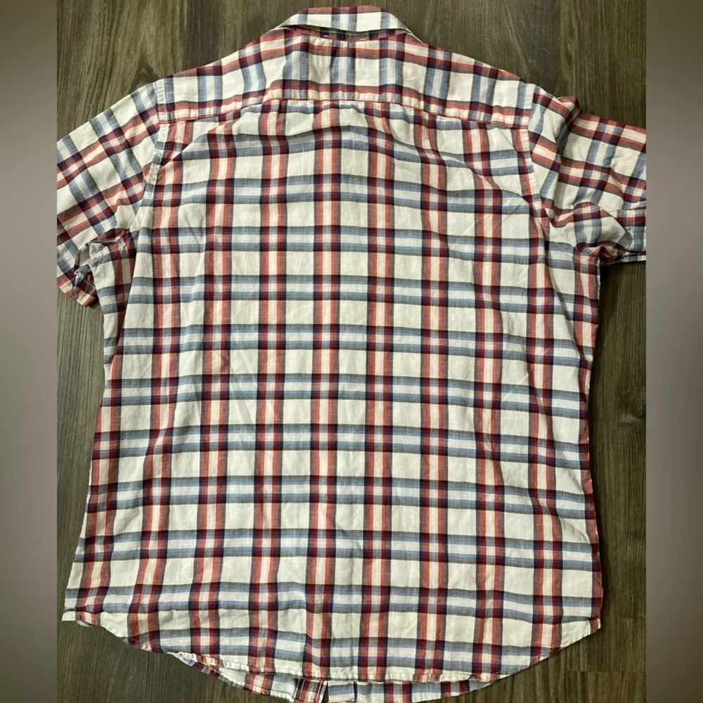 Banana Republic Slim Fit Short‎ Sleeve Large Button Down Shirt